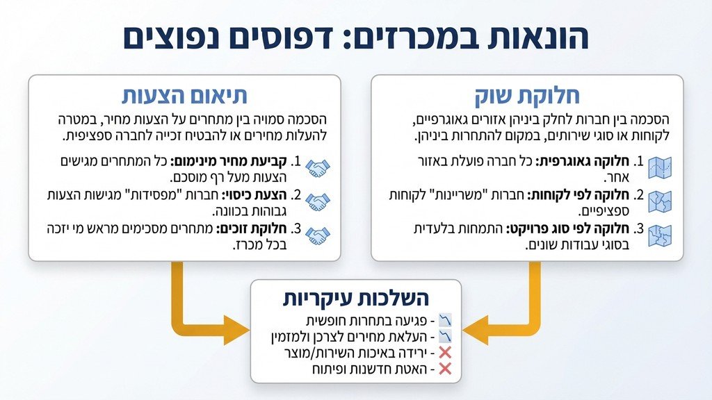 מסמכי רכש וזכוכית מגדלת על שולחן משרדי