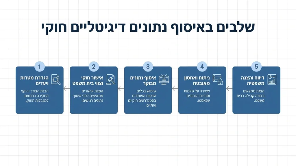 חוקר פרטי מנתח נתונים דיגיטליים בצורה חוקית